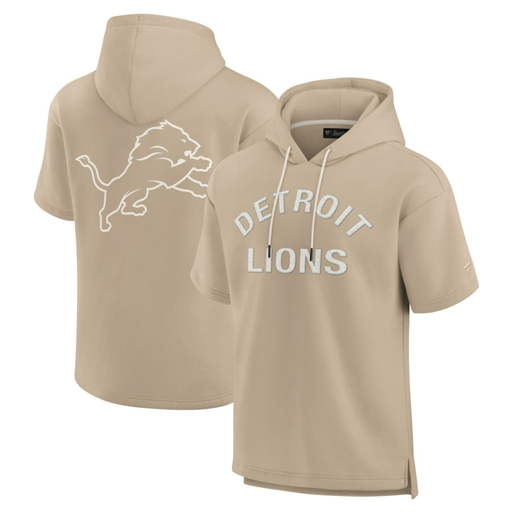 NFL Detroit Lions Unisex Elements Super Soft Fleece Short Sleeve Pullover Hoodie