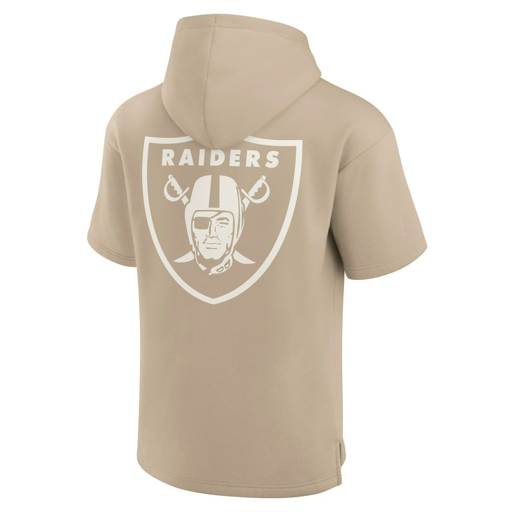 NFL Las Vegas Raiders Unisex Elements Super Soft Fleece Short Sleeve Pullover Hoodie