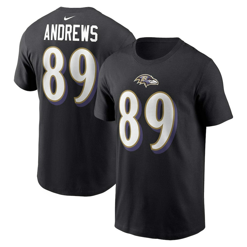 NFL Baltimore Ravens Mark Andrews  Player Name & Number T-Shirt