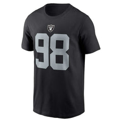 NFL Las Vegas Raiders Maxx Crosby  Player Name & Number T-Shirt