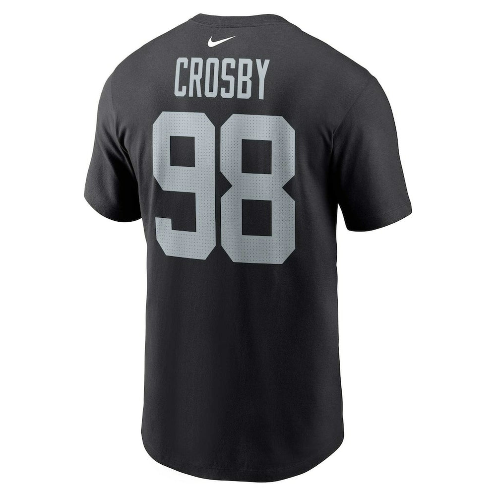 NFL Las Vegas Raiders Maxx Crosby  Player Name & Number T-Shirt