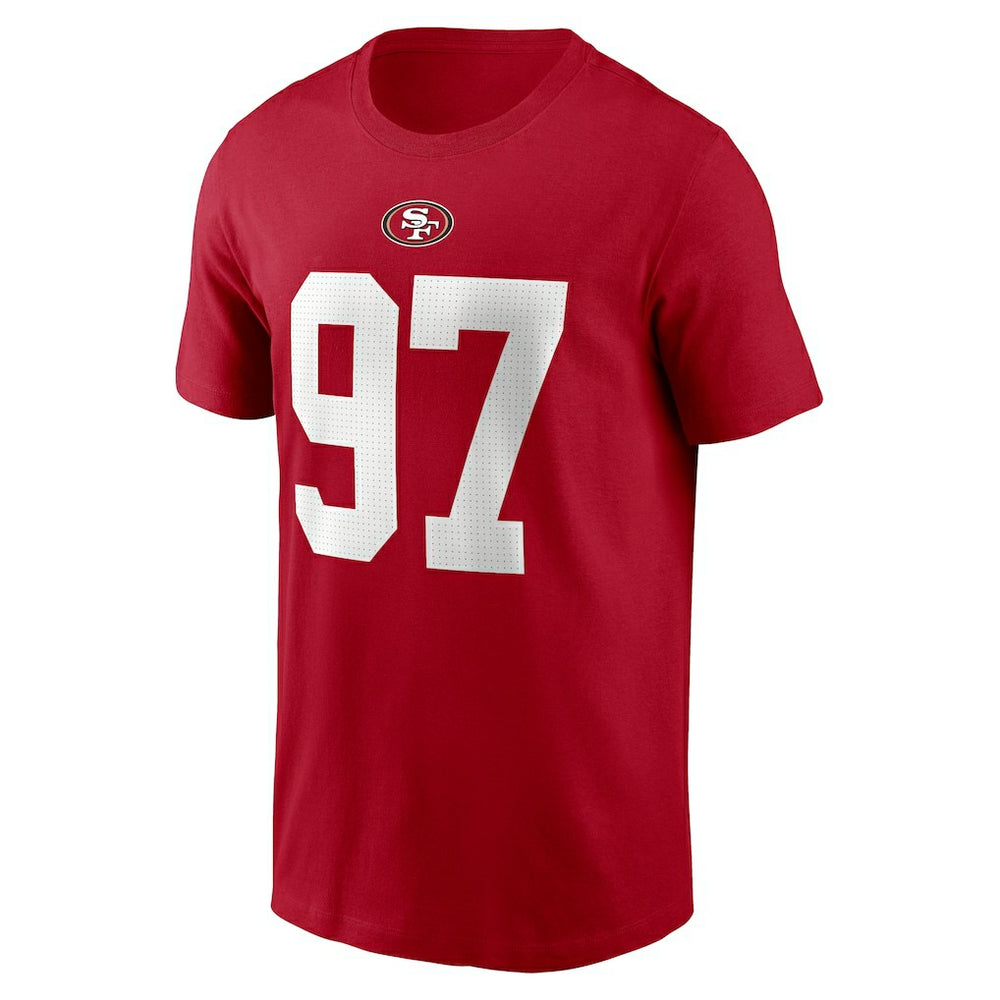 NFL San Francisco 49ers Nick Bosa  Player Name & Number T-Shirt