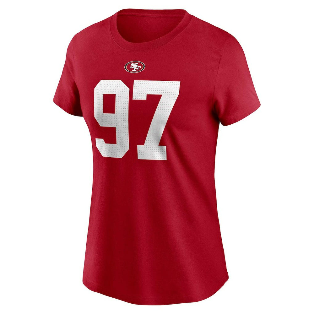 NFL San Francisco 49ers Nick Bosa  Women's Player Name & Number T-Shirt