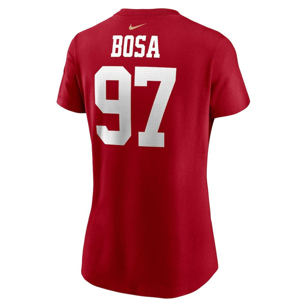 NFL San Francisco 49ers Nick Bosa  Women's Player Name & Number T-Shirt