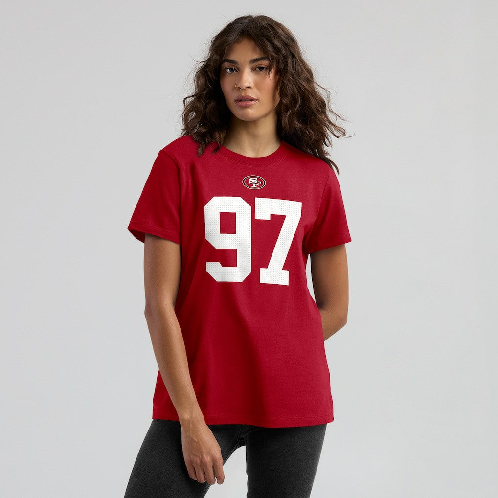 NFL San Francisco 49ers Nick Bosa  Women's Player Name & Number T-Shirt