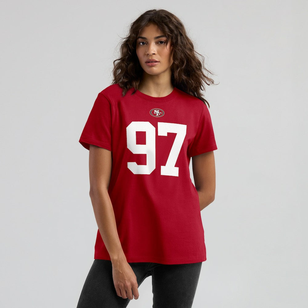 NFL San Francisco 49ers Nick Bosa  Women's Player Name & Number T-Shirt