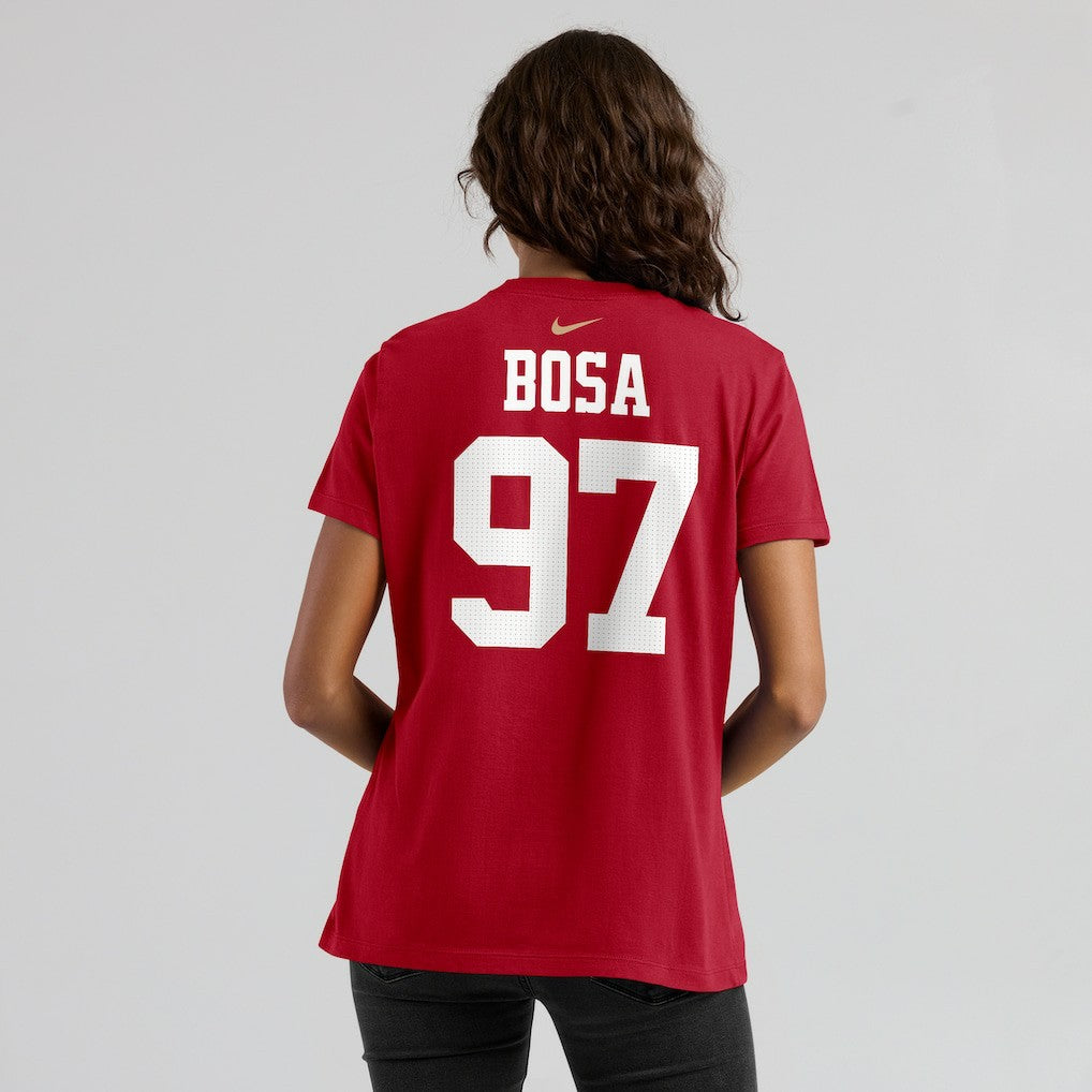 NFL San Francisco 49ers Nick Bosa  Women's Player Name & Number T-Shirt