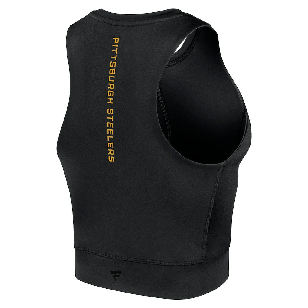 NFL Pittsburgh Steelers Women's Studio Fitted Gym Tank Top