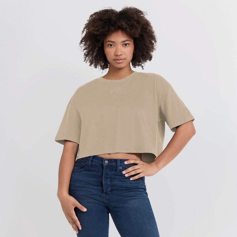 NFL Buffalo Bills Women's Elements Super Soft Boxy Cropped T-Shirt