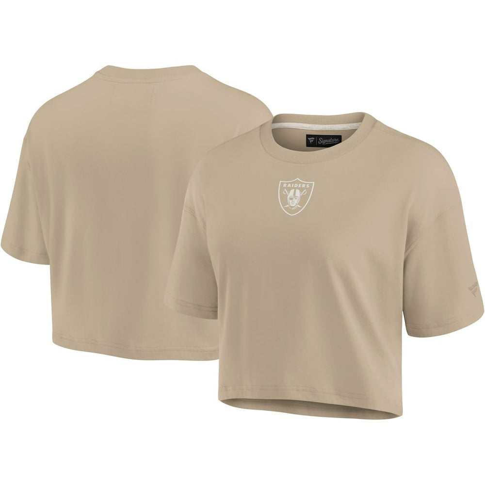 NFL Las Vegas Raiders Women's Elements Super Soft Boxy Cropped T-Shirt