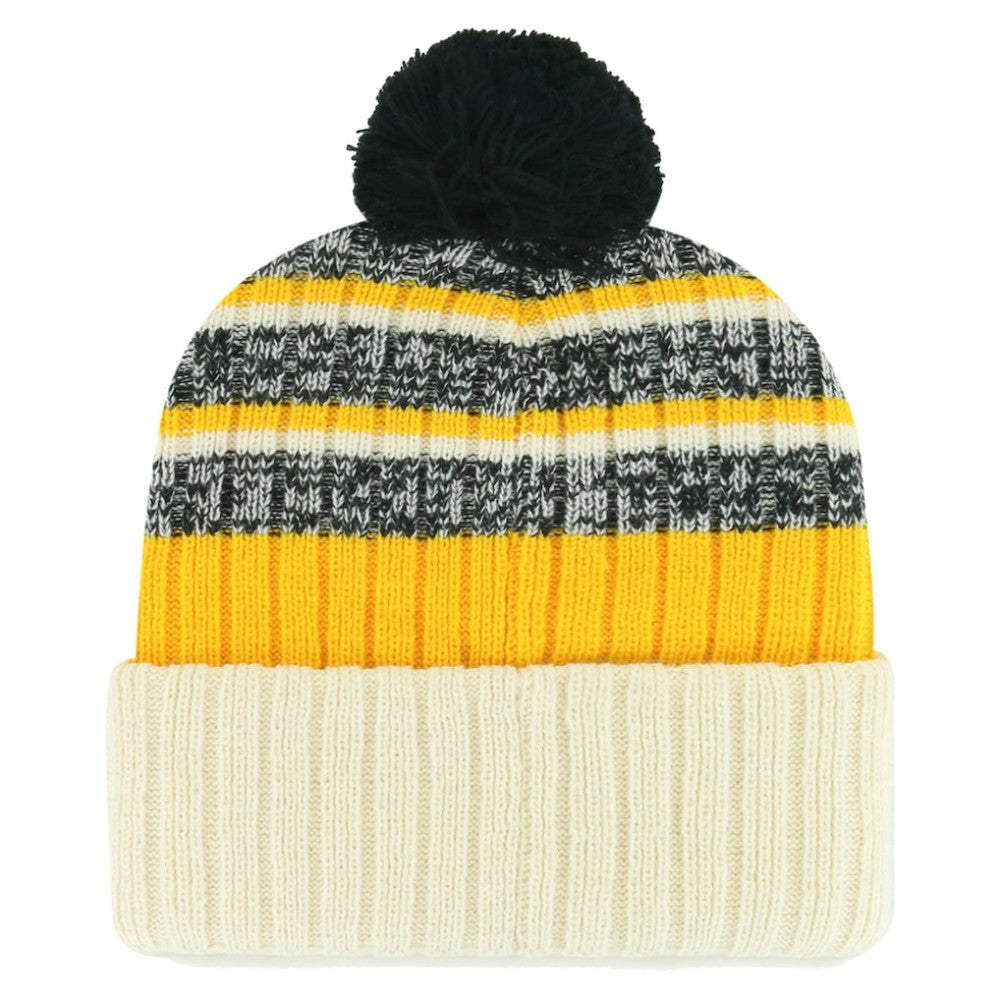 Pittsburgh Pirates Tavern Cuffed Knit Hat with Pom - Natural | 47 brand