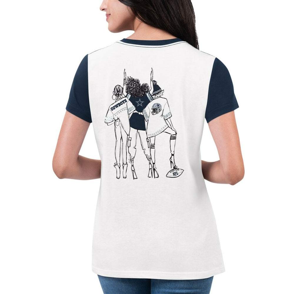 NFL Dallas Cowboys G-III 4Her by Carl Banks Women's Fashion Illustration T-Shirt