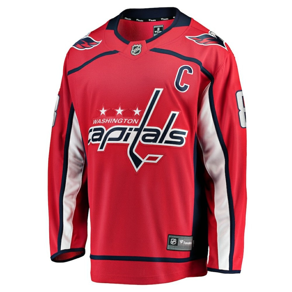 Alexander Ovechkin Washington Capitals Fanatics Captain Patch Home Breakaway Jersey