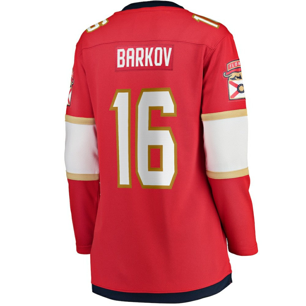 Aleksander Barkov Florida Panthers Fanatics Women's Captain Patch Home Breakaway Player Jersey