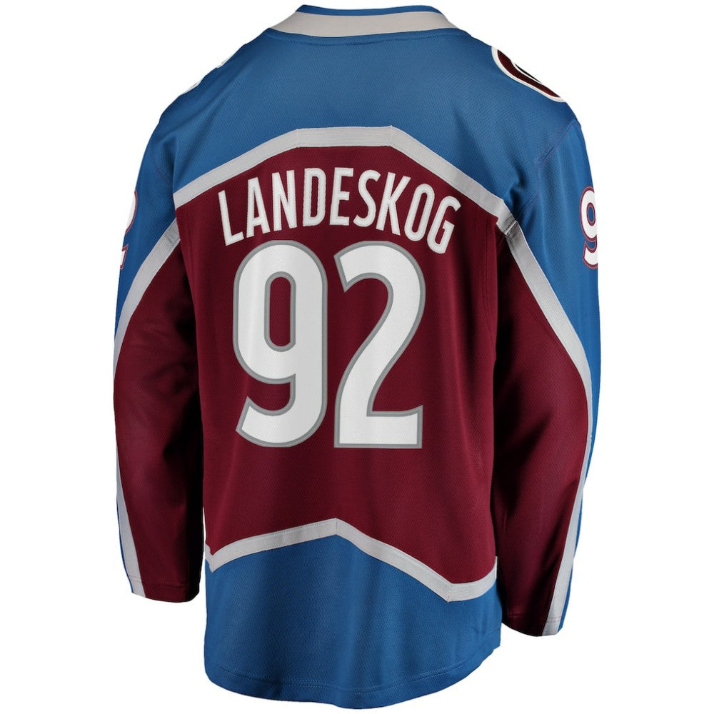 Gabriel Landeskog Colorado Avalanche Fanatics Captain Patch Home Breakaway Jersey