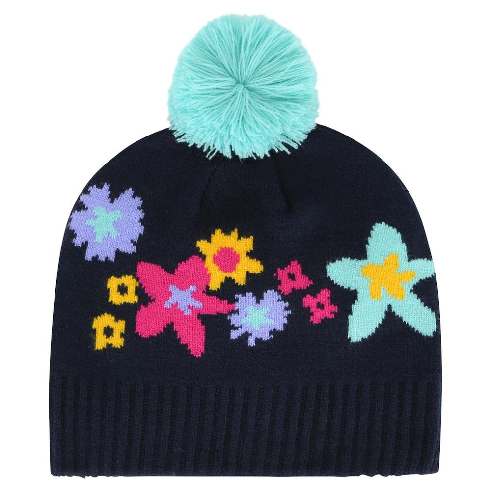 Pittsburgh Pirates Girls Youth Buttercup Knit Beanie with Pom - Navy | 47 brand