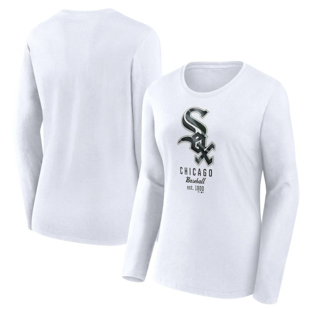 Chicago White Sox Women's Lightweight Fitted Long Sleeve T-Shirt - White