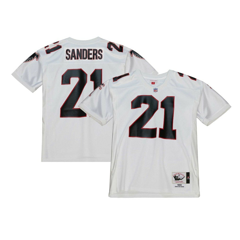 NFL Atlanta Falcons Deion Sanders  1991 Authentic Throwback Retired Player Jersey