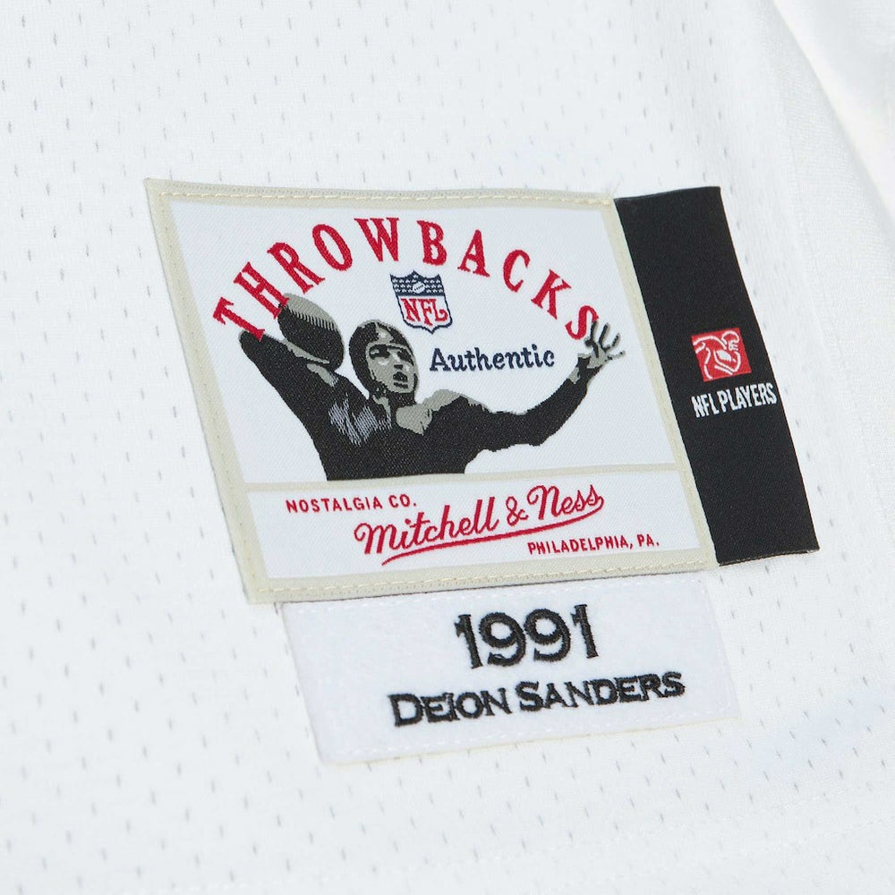 NFL Atlanta Falcons Deion Sanders  1991 Authentic Throwback Retired Player Jersey