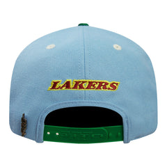 Los Angeles Lakers Pro Standard Retro Program 2-Tone Snapback Hat - Light Blue/Green on sale