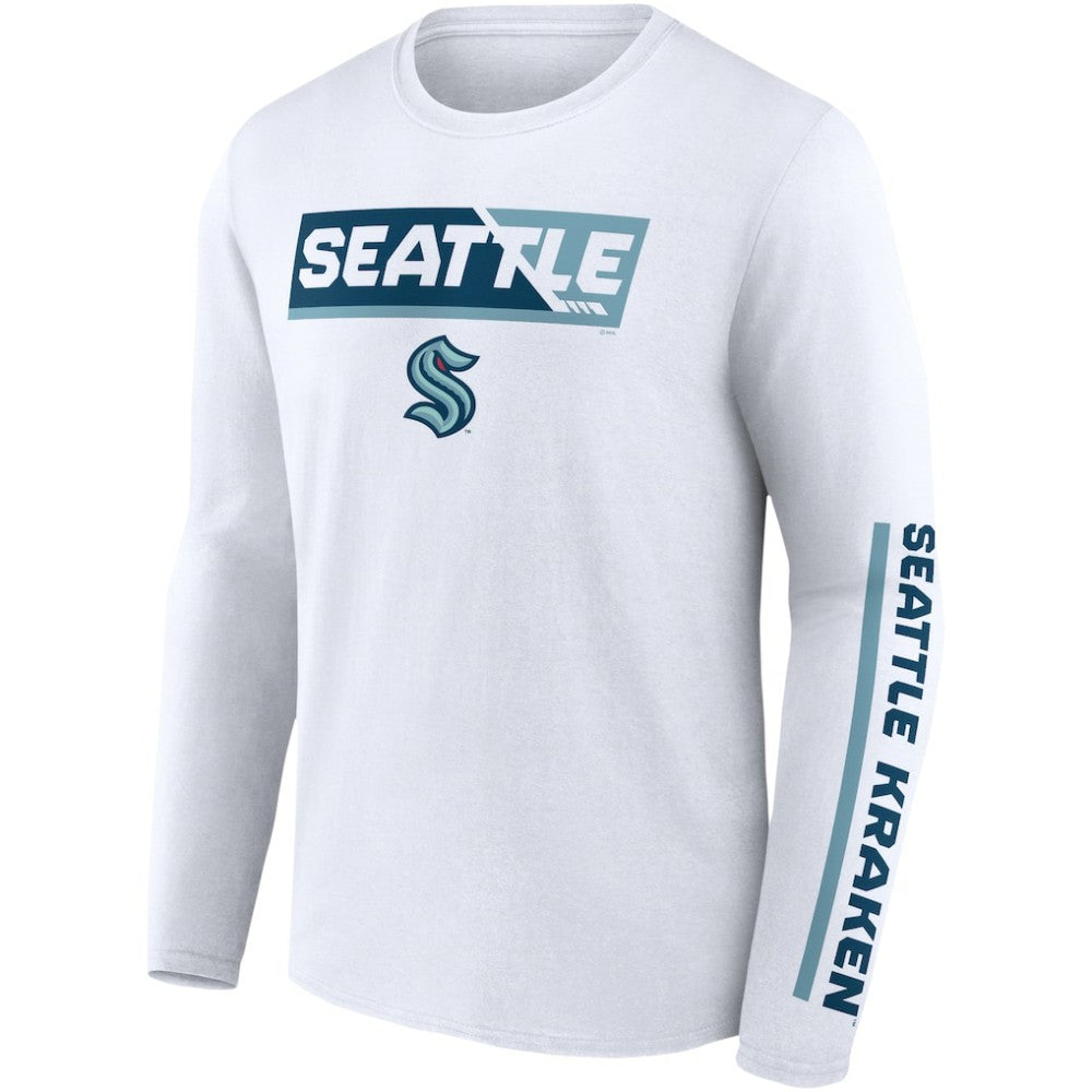Seattle Kraken Fanatics Breakaway Combo Long Sleeve T-Shirt