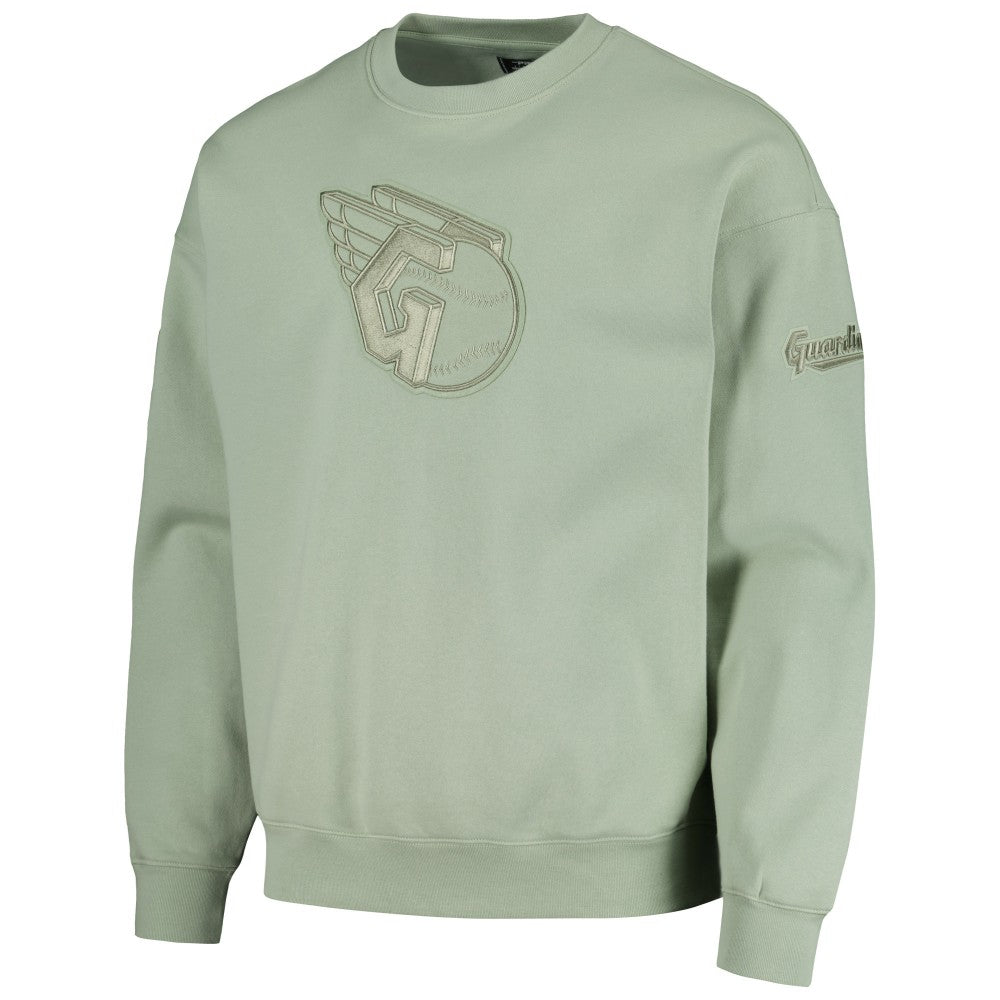 Cleveland Guardians Pro Standard Neutral Drop Shoulder Pullover Sweatshirt - Green