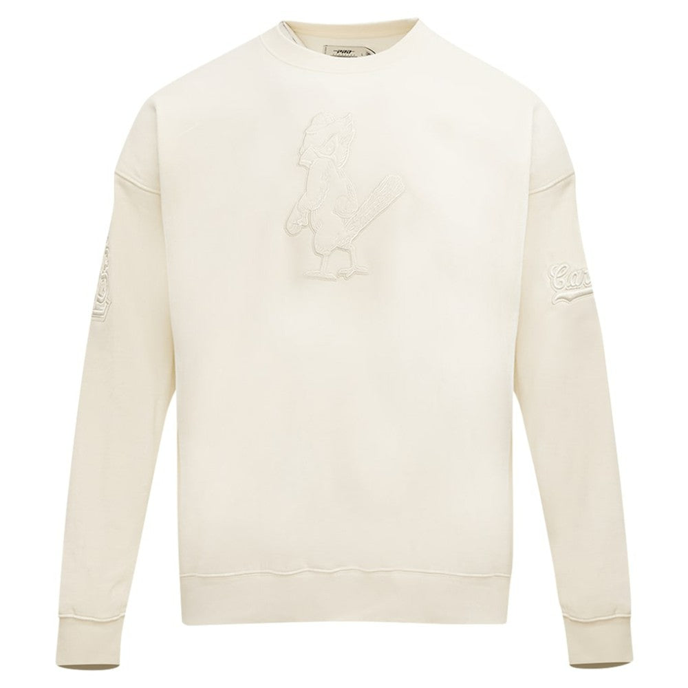 St. Louis Cardinals Pro Standard Neutral Drop Shoulder Pullover Sweatshirt - Cream