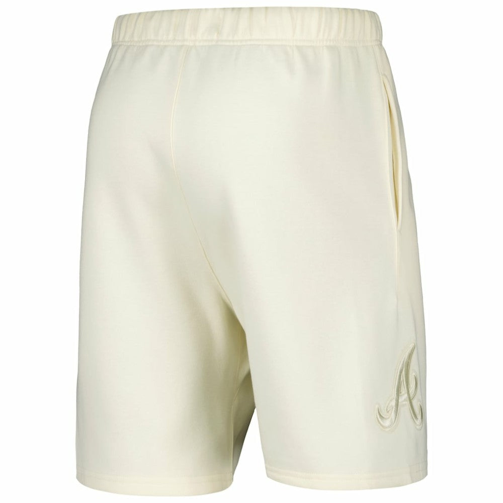 Atlanta Braves Pro Standard Neutral Fleece Shorts - Cream