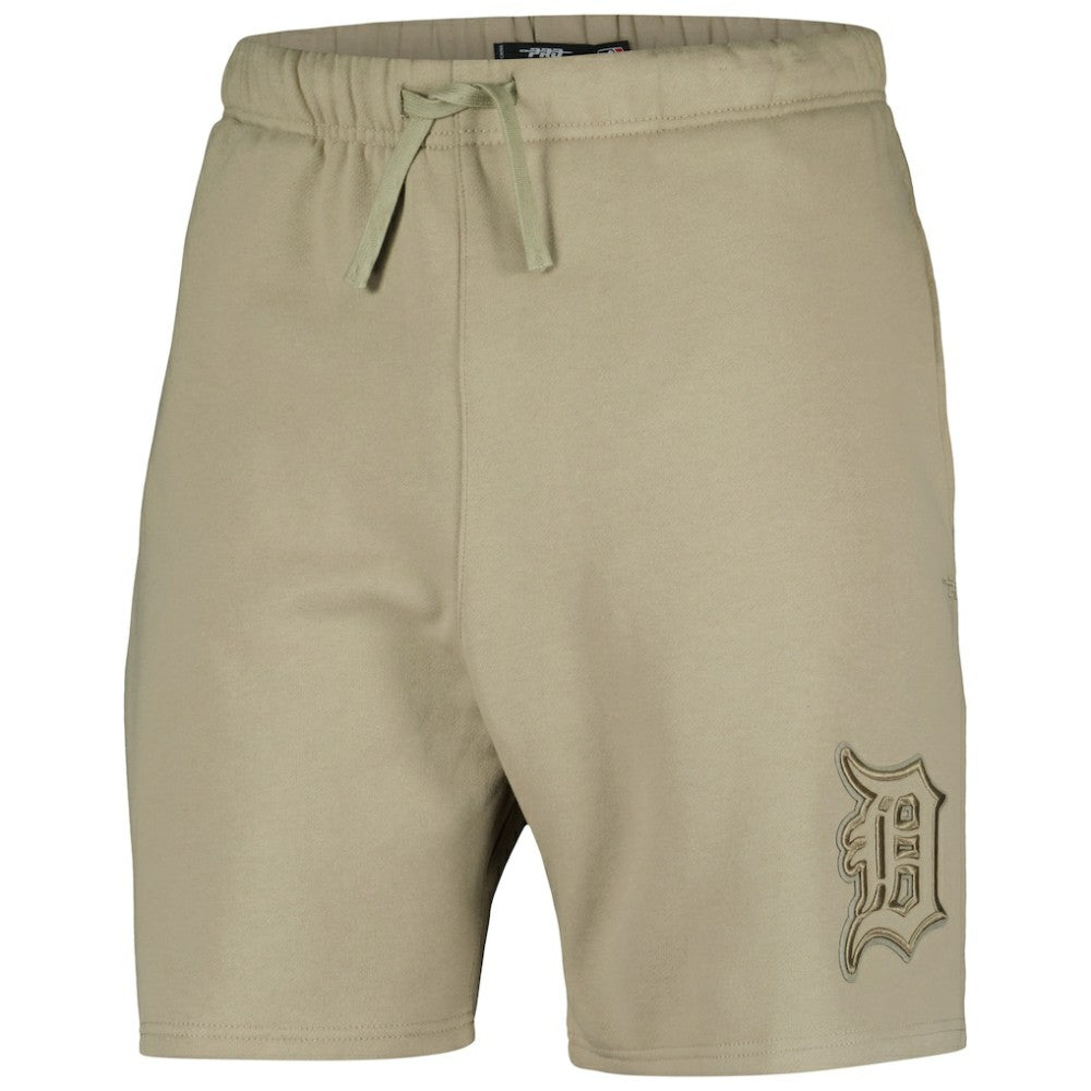 Detroit Tigers Pro Standard Neutral Fleece Shorts - Khaki