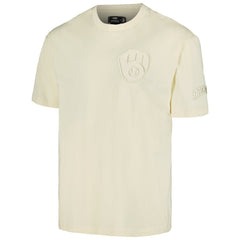Milwaukee Brewers Pro Standard Oversized Neutral CJ Dropped Shoulders T-Shirt - Cream