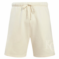 Kansas City Royals Pro Standard Neutral Fleece Shorts - Cream