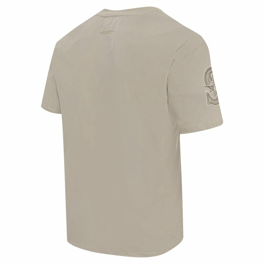 Seattle Mariners Pro Standard Oversized Neutral CJ Dropped Shoulders T-Shirt - Tan
