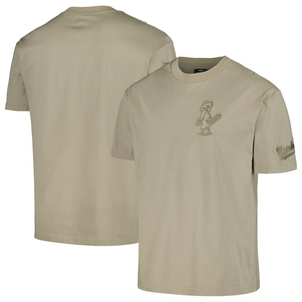 St. Louis Cardinals Pro Standard Oversized Neutral CJ Dropped Shoulders T-Shirt - Tan