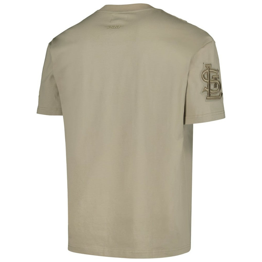 St. Louis Cardinals Pro Standard Oversized Neutral CJ Dropped Shoulders T-Shirt - Tan