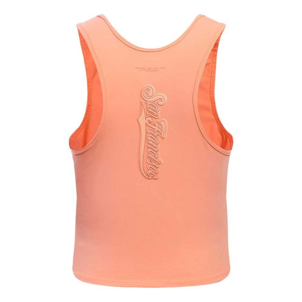San Francisco Giants Pro Standard Women's Neutral Fitted Racerback Tank Top - Pink