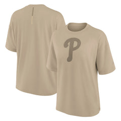 Philadelphia Phillies Women's Oversized Elements T-Shirt - Khaki