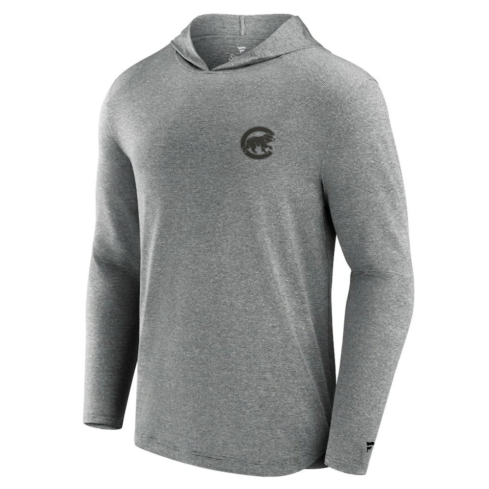 Chicago Cubs Front Office Tech Lightweight Hoodie T-Shirt - Black
