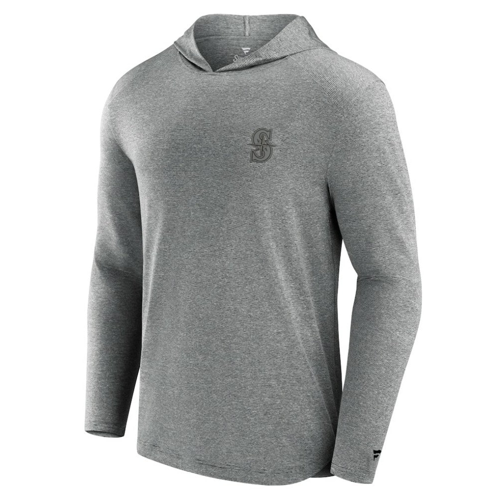 Seattle Mariners Front Office Tech Lightweight Hoodie T-Shirt - Black