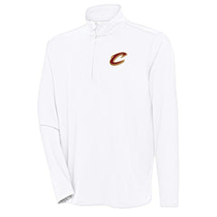 Cleveland Cavaliers Antigua Hunk Quarter-Zip Pullover Top sale - White on sale