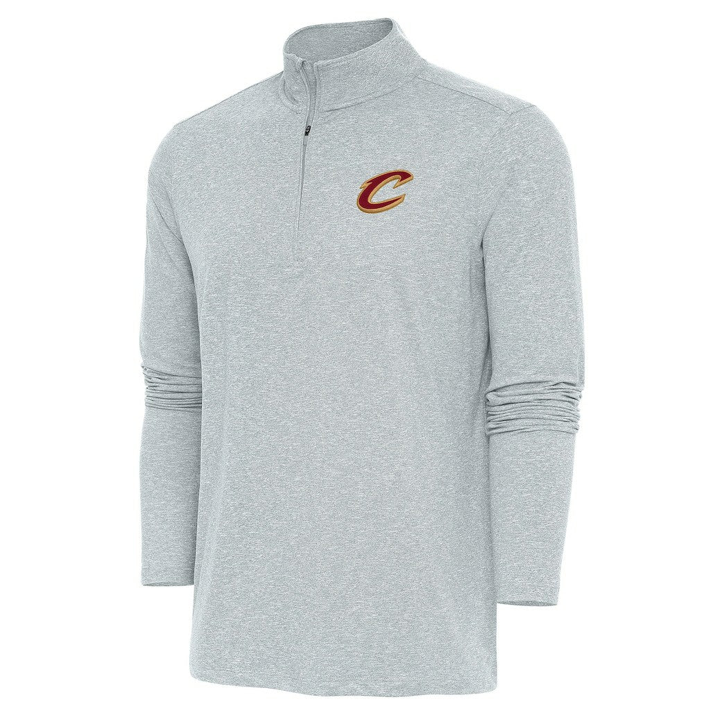 Cleveland Cavaliers Antigua Hunk Quarter-Zip Pullover Top sale - Heather Gray shop
