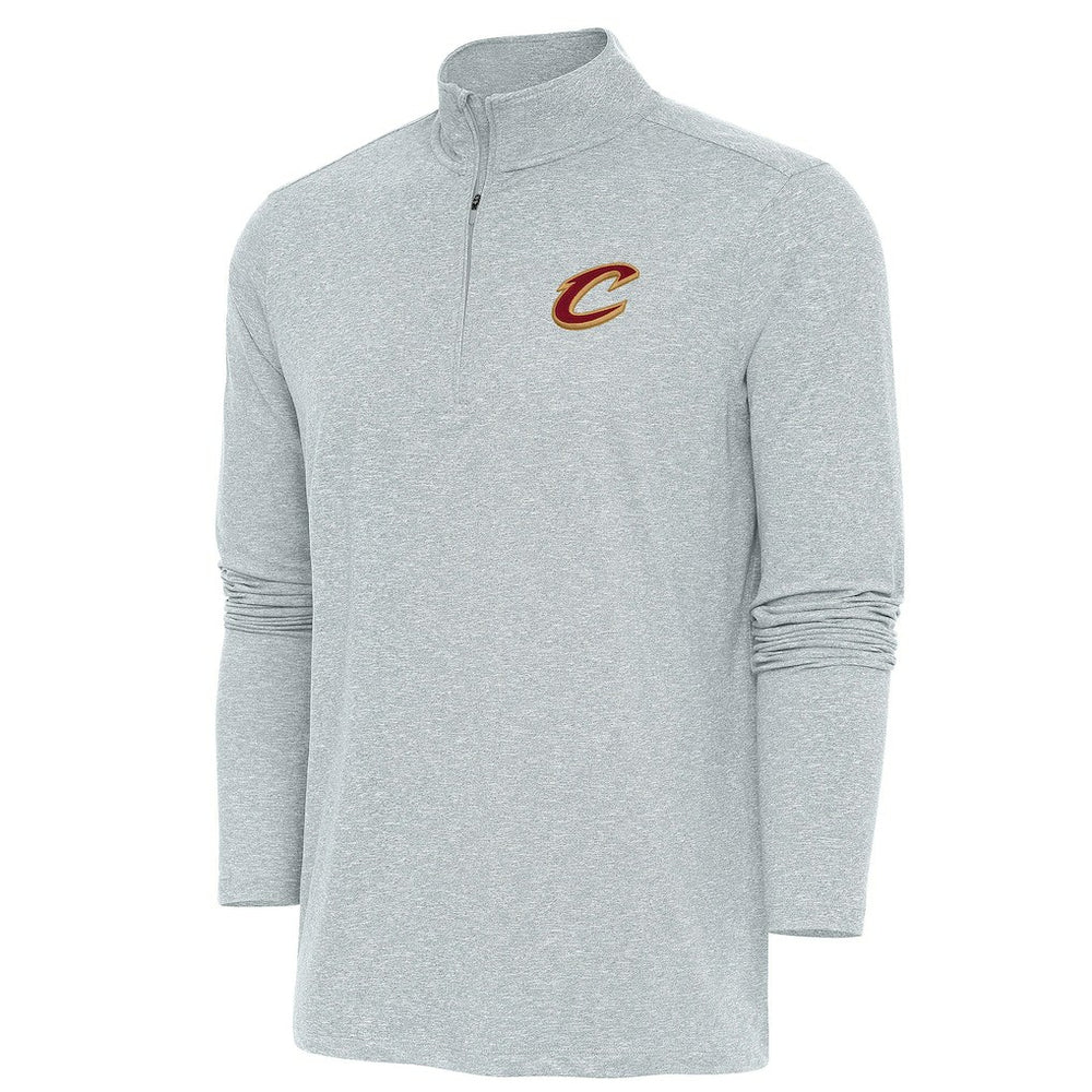 Cleveland Cavaliers Antigua Hunk Quarter-Zip Pullover Top sale - Heather Gray shop