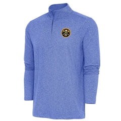 Denver Nuggets Antigua Hunk Quarter-Zip Pullover Top sale - Heather Royal outlet