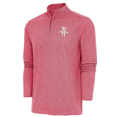 Houston Rockets Antigua Hunk Quarter-Zip Pullover Top sale - Heather Red on sale