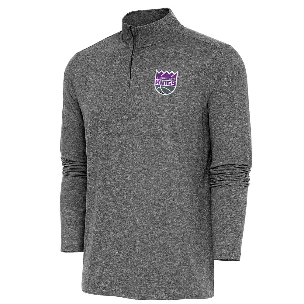 Sacramento Kings Antigua Hunk Quarter-Zip Pullover Top - Heather Black online