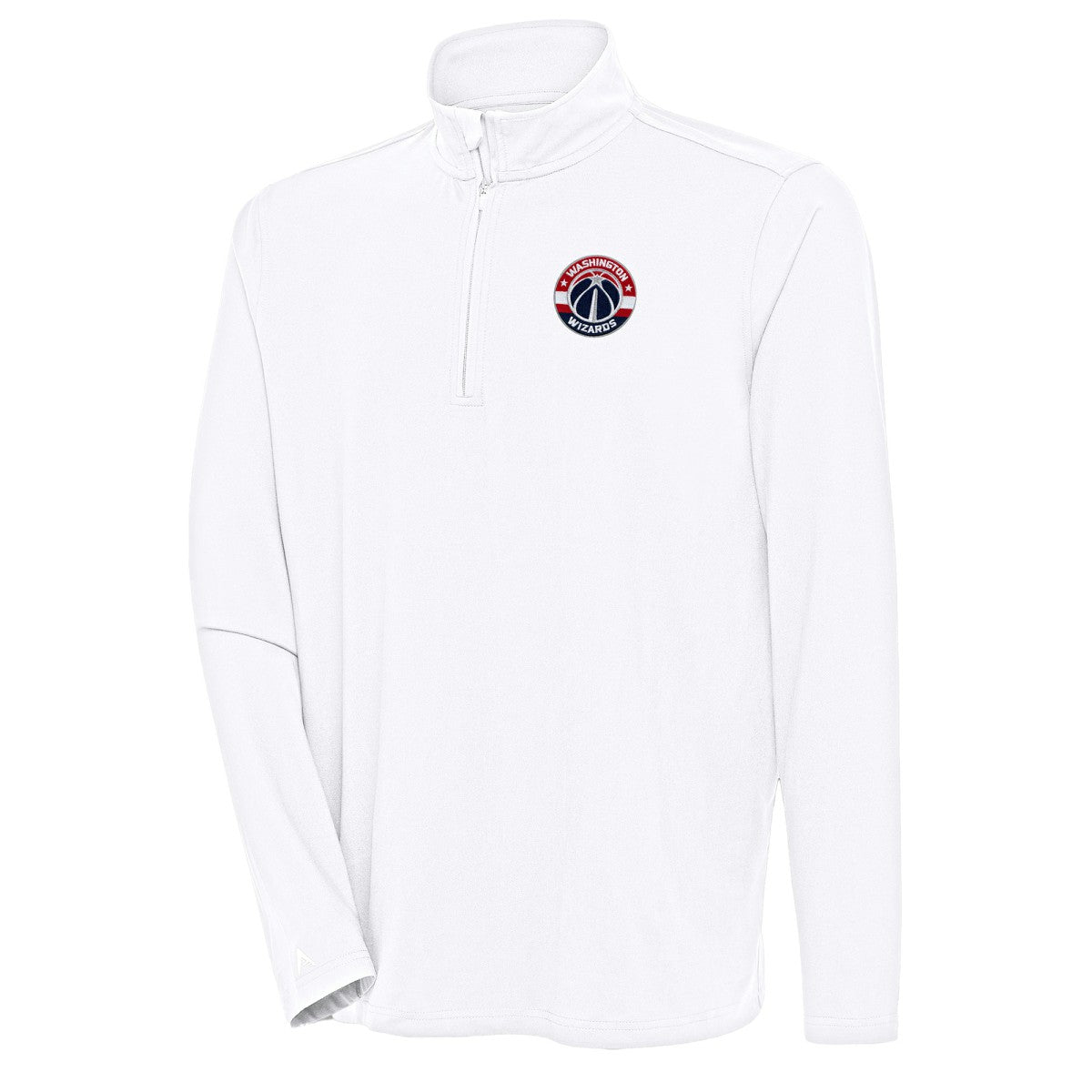 Washington Wizards Antigua Hunk Quarter-Zip Pullover Top - White online