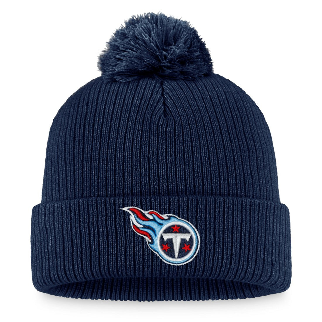 NFL Tennessee Titans Women's Logo Cuffed Knit Hat with Pom