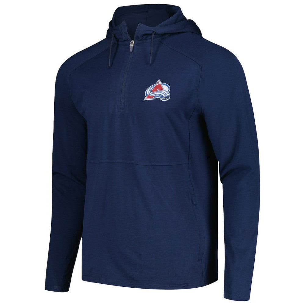 Colorado Avalanche Antigua Spikes Raglan Quarter-Zip Hoodie