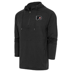 Philadelphia Flyers Antigua Spikes Raglan Quarter-Zip Hoodie