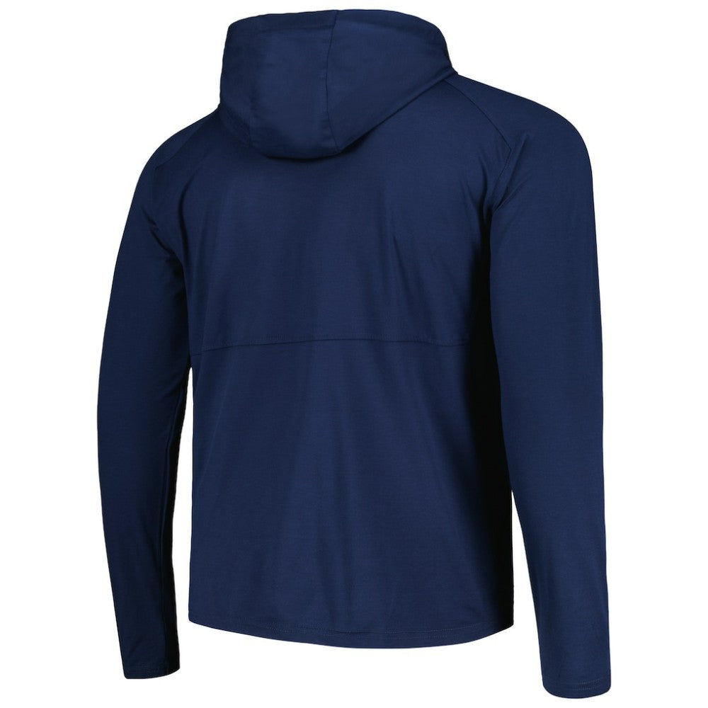 Seattle Kraken Antigua Spikes Raglan Quarter-Zip Hoodie