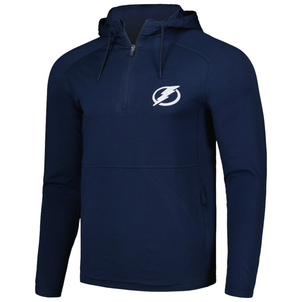 Tampa Bay Lightning Antigua Spikes Raglan Quarter-Zip Hoodie